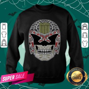 Day Of The Dredd Variant Sugar Skull Dia De Muertos Sweatshirt