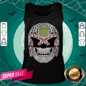 Day Of The Dredd Variant Sugar Skull Dia De Muertos Tank Top