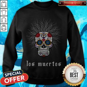 Halloween Skull Wiry Burst Behind Day Dead Dia De Los Muertos Sweatshirt