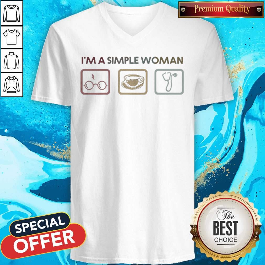 I’m A Simple Woman I Like Harry Potter Coffee And Nurse Shirt