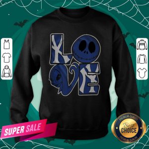 New York Yankees Jack Skellington And Sally Love Sweatshirt