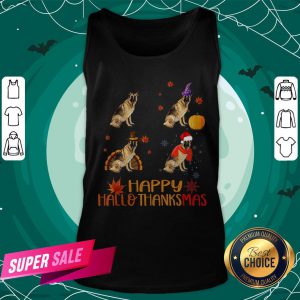 Nice German Shepherd Happy Hallothanksmas Tank Top