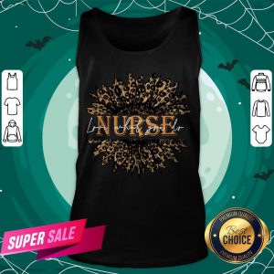 Nice Sunflower Leopard Love What You Do Nurse Tank Top