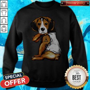 Nice The Beagle Dog I Love Mom Sweatshirt
