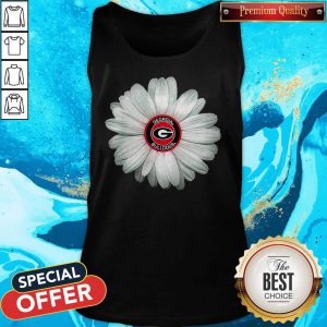 Official Georgia Bulldogs Daisy Flower Tank Top