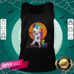 Official Unicorn Zombie Happy Halloween Tank Top