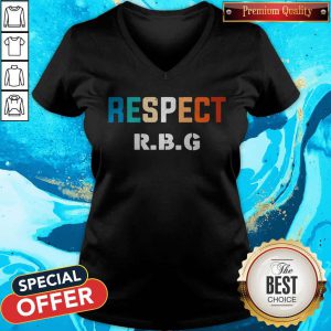 Original Respect RBG Ruth Bader Ginsburg V-neck