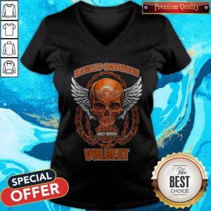 Pretty Skull Motor Harley Davidson Cycles Volbeat V-neck