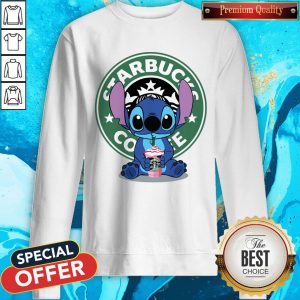 Pretty Stitch Starbucks Coffee Sweatshirt