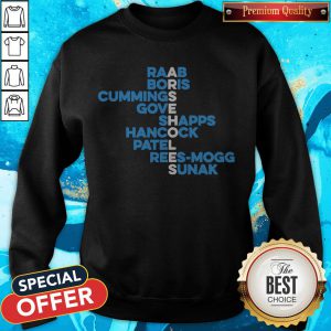 Raab Boris Cummings Gove Shapps Hancock Patel Reesmogg Sunak Sweatshirt