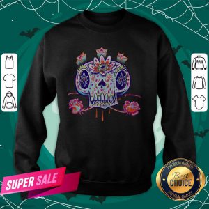 Shooga Sugar Skull Flower Dia De Los Muertos Day Dead Sweatshirt