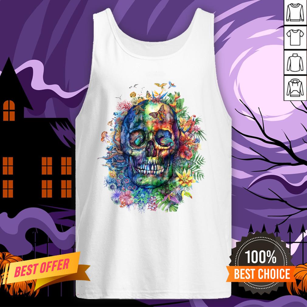 Sugar Skull Colorful Day Of The Dead Dia De Muertos Shirt Sugar Skull Colorful Day Of The Dead Dia De Muertos Tank Top