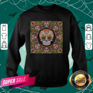 Sugar Skull Mandala Dia De Los Muertos Day Dead Sweatshirt