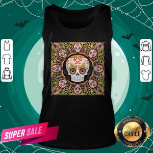 Sugar Skull Mandala Dia De Los Muertos Day Dead Tank Top