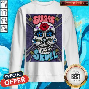 Sugar Skull Trippy Day Of The Dead Muertos Sweatshirt