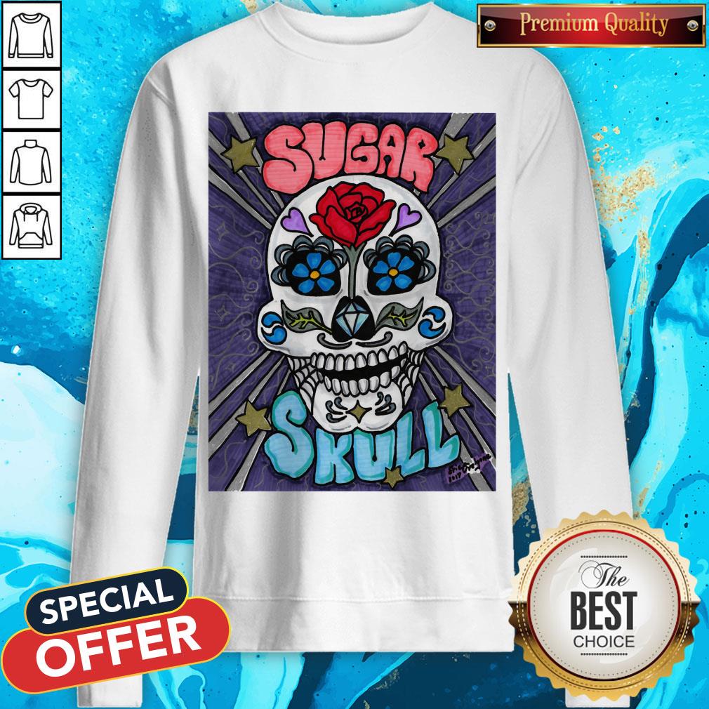Sugar Skull Trippy Day Of The Dead Muertos Shirt Sugar Skull Trippy Day Of The Dead Muertos Sweatshirt