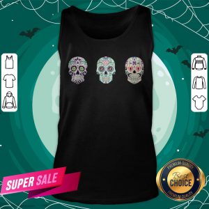 Sugar Skulls Dia De Los Muertos Day Dead Tank Top