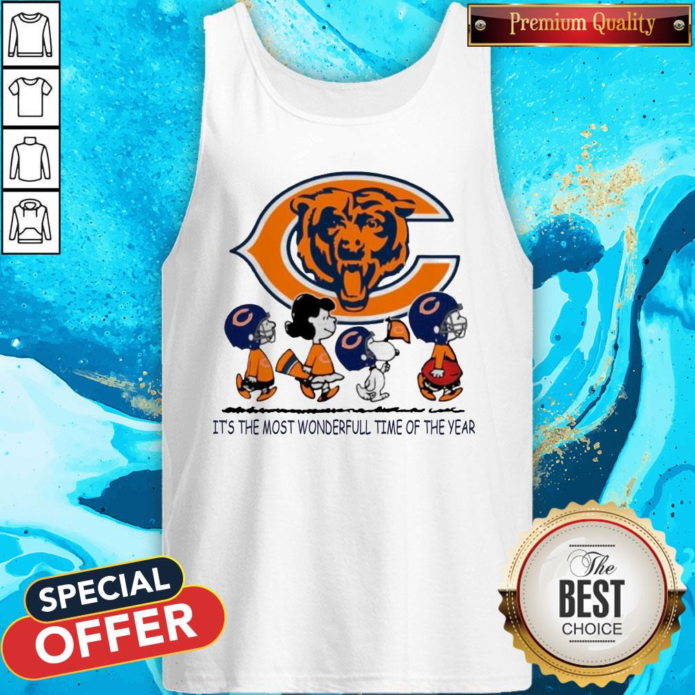 the-peanuts-characters-chicago-bear-its-the-most-wonderful-time-tank-top The Peanuts Characters Chicago Bear It’s The Most Wonderful Time Of The Year Tank Top