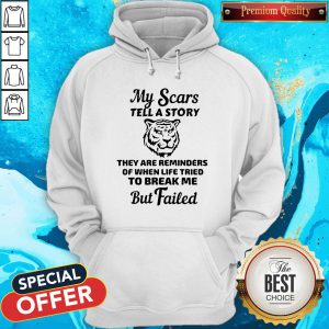 Tiger My Scars Tell A Story They Are Reminders Of When Life Tried To Break Me But Failed Hoodie
