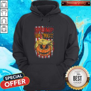 Top Trump Or Treat American Flag Halloween Hoodie
