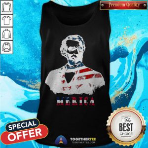 Abraham Lincoln 4th Of July American USA Flag Tank Top - Design By Togethertee.com