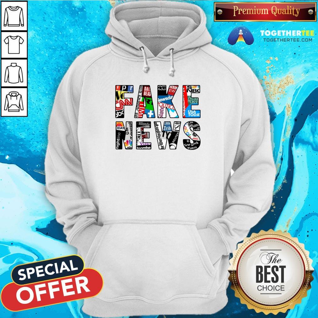 Awesome Fake News Media Hoodie - Design By Togethertee.com Awesome Fake News Media Hoodie - Design By Togethertee.com