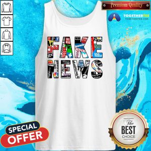 Awesome Fake News Media Tank Top - Design By Togethertee.com