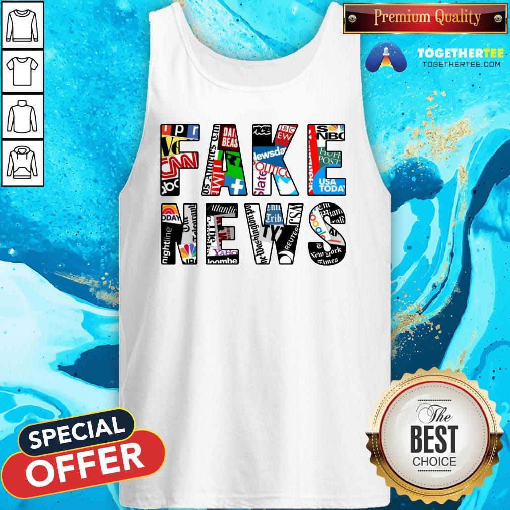 Awesome Fake News Media Tank Top - Design By Togethertee.com Awesome Fake News Media Tank Top - Design By Togethertee.com