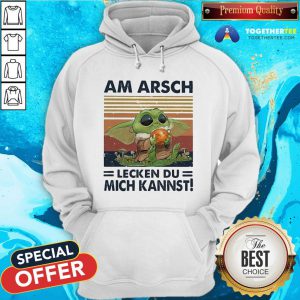Cute Baby Yoda Am Arsch Lecken Du Mich Kannst Vintage Hemd Hoodie - Design By Togethertee.com