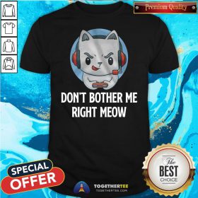 Cute Don’t Bother Me Righ Meow Shirt - Design By Togethertee.com