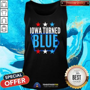 Cute Michigan Turned Blue Democrats Won The Election For Biden Stars Tank Top - Design By Togethertee.com