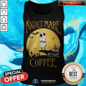 Cute Nightmare Before Dunkin Donuts Halloween Tank Top - Design By Togethertee.com