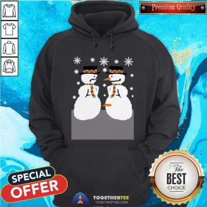 Cute Snowman Nose Thief Ugly Christmas Hoodie - Design By Togethertee.com