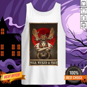 Funny Girl Animals Wild Wicked And Free Tank Top