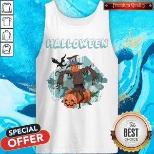 Funny Pumpkin Head Dummy Halloween Tank Top