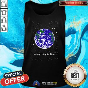 Good Everything Is Fine 8-bit Tank Top - Design By Togethertee.com