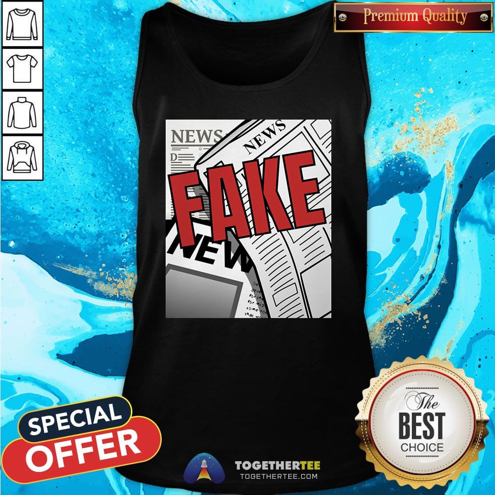 Good Fake News Halloween Costume Front And Back Tank Top - Design By Togethertee.com Good Fake News Halloween Costume Front And Back Tank Top - Design By Togethertee.com