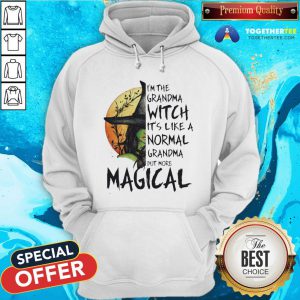 Magical I'm The Grandma Witch It's Like A Normal Grandma But More Halloween Hoodie - Design By Togethertee.com