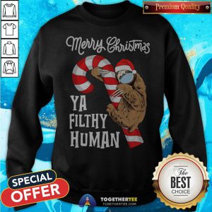 Merry Christmas Sloth Face Mask Sloth Santa Xmas Tree Sweatshirt - Design By Togethertee.com