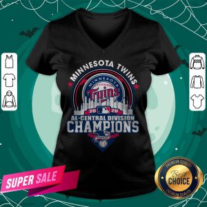 Minnesota Twins 2020 AL Central Division Champions American Baseball V-neck