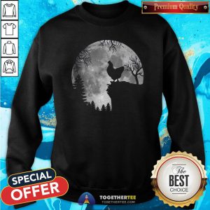 Nice Chicken Black Moon Halloween Sweatshirt - Design By Togethertee.com