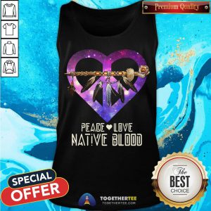 Nice Peace Love Dative Blood Tank Top - Design By Togethertee.com