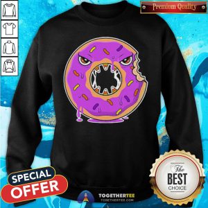 Nice Scary Donut Costume Happy Halloween Sweatshirt - Design By Togethertee.com