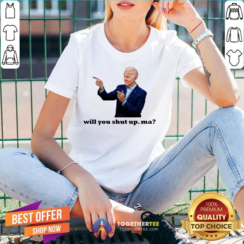 Official Biden Will You Shut Up Man Shirt Official Biden Will You Shut Up Man V-neck