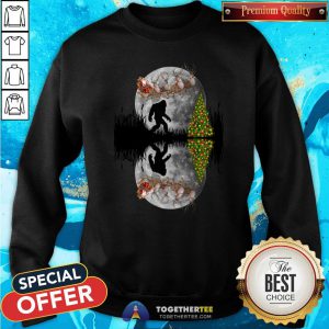 Official Bigfoot Big Moon Santa Christmas Gift Sweatshirt - Design By Togethertee.com