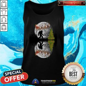 Official Bigfoot Big Moon Santa Christmas Gift Tank Top - Design By Togethertee.com