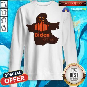 Official Halloween Costume Ghost Hidin Biden Trump 2020 Sweatshirt