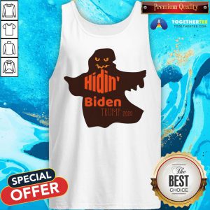 Official Halloween Costume Ghost Hidin Biden Trump 2020 Tank Top