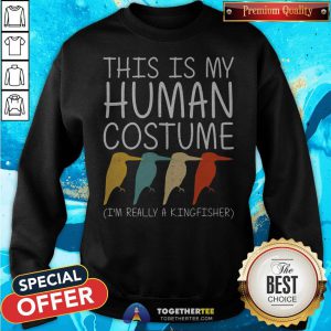 Official Kingfisher Halloween Human Costume Bird Animal Easy DIY Gift Sweatshirt - Design By Togethertee.com