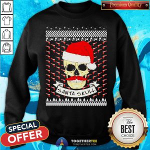 Official Santa Skull Ugly Christmas Sweatshirt - Design By Togethertee.com